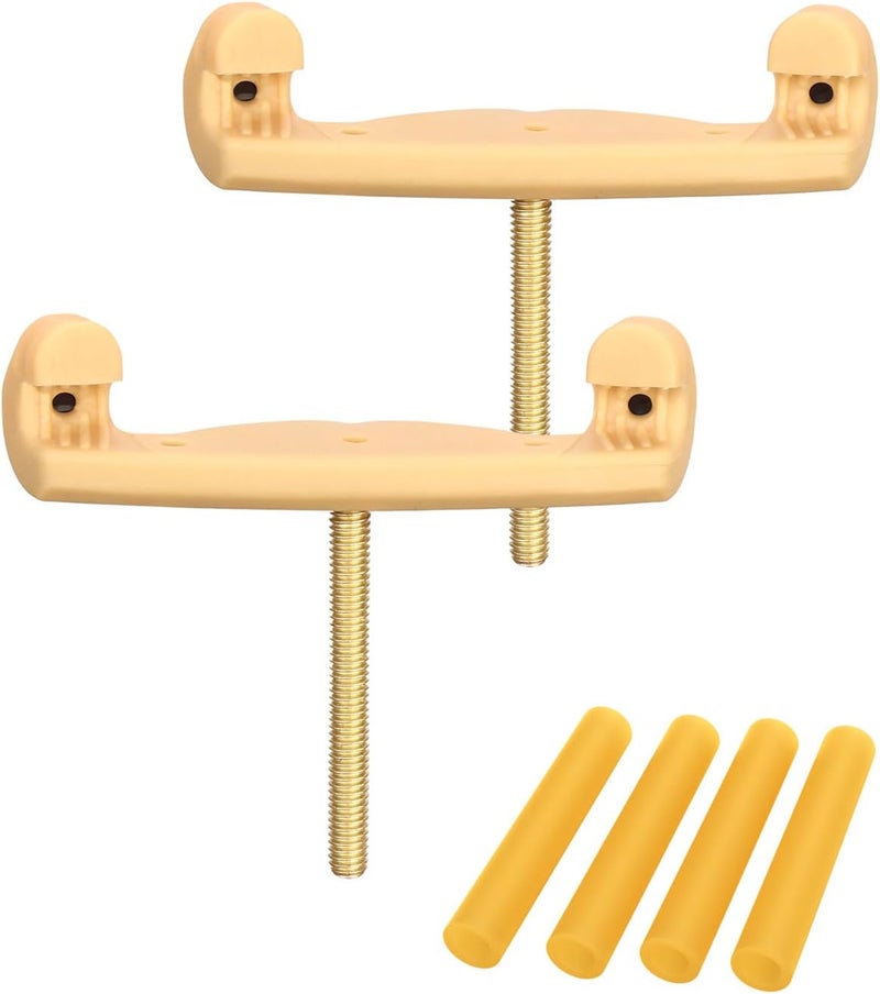 LMS Universal Extra Long Fork for Violin Shoulder Rest 4/4 3/4 Full Size, Replacement for Violin Viola Fiddle Shoulder Rest Extra-Long Feet, 1.5 inch (Khaki) - Image 1